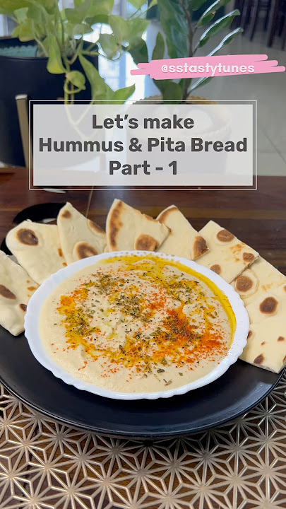 Easy & Healthy ASMR Home-made “Hummus & Pita Bread” - Part 1 😊😱🙏#cooking #food #recipe #hummus