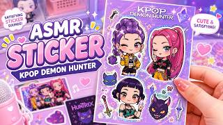 ASMR KPOP Demon Hunter Stickers ✨ Cute & Satisfying Sticker Peeling Sounds (No Talking) screenshot 5