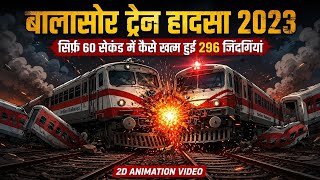 Odisha Train Tragedy 2023 💀 | 296 Logon Ki Maut Ka Sach | 2D Animation