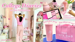 College Diaries in the Philippines🎀 journaling, meal prep, exams, gift giving, fun days!📓nu moa