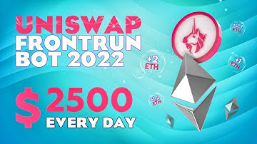 UniSwap Front Running Bot 2022 - EASY TUTORIAL (NO DOWNLOAD)