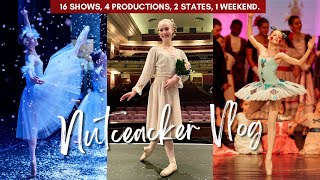 16 NUTCRACKER SHOWS Packed into 1 Epic Weekend! ❄️🩰 #ballet #vlog #nutcracker