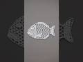 レース編み絵「魚」 #shorts