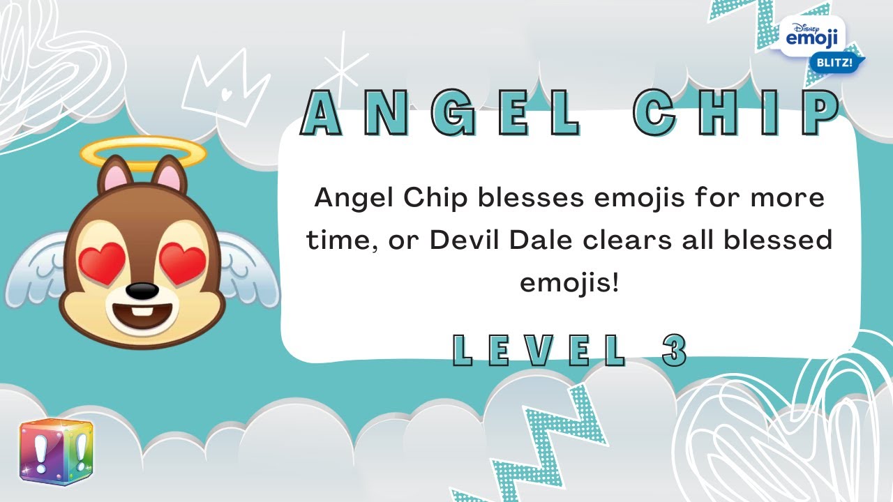 Disney Emoji Blitz - Angel Chip (Level 3) - Rescue Rangers - Rainbow ...