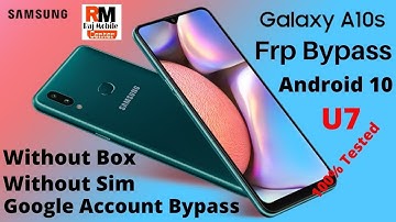 Samsung A10s [SM A107F] Frp,Google Account Bypass U7 | Fix App Not Install 100% Tested