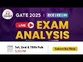 GATE 2025 Live Exam Analysis &amp; Solutions | ECE EE IN Paper Answer Key #gate2025