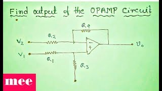 Find output of the OPAMP circuit Resimi