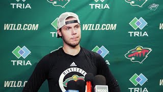 Minnesota Wild goalie Jesper Wallstedt on facing Bedard