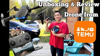 TEMU E99 Drone Dual Camera Unboxing & Review