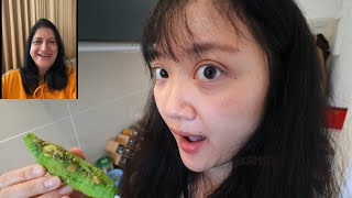 Chinese Wife Cooks Karela With Indian Mom