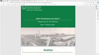 Week 9: MATH102 - Calculus II: Recitation with Python: Volumes by Cylindrical Shells and Arc Lengths