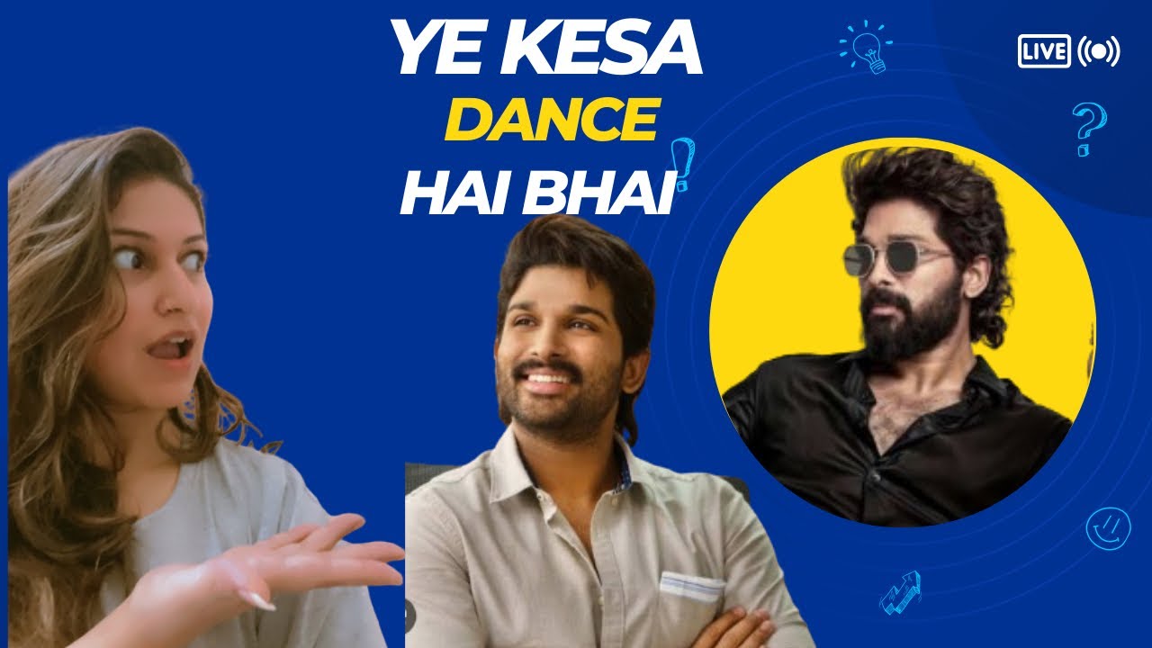 Reacting to Allu Arjun Dance moves | Crazy dance steps 