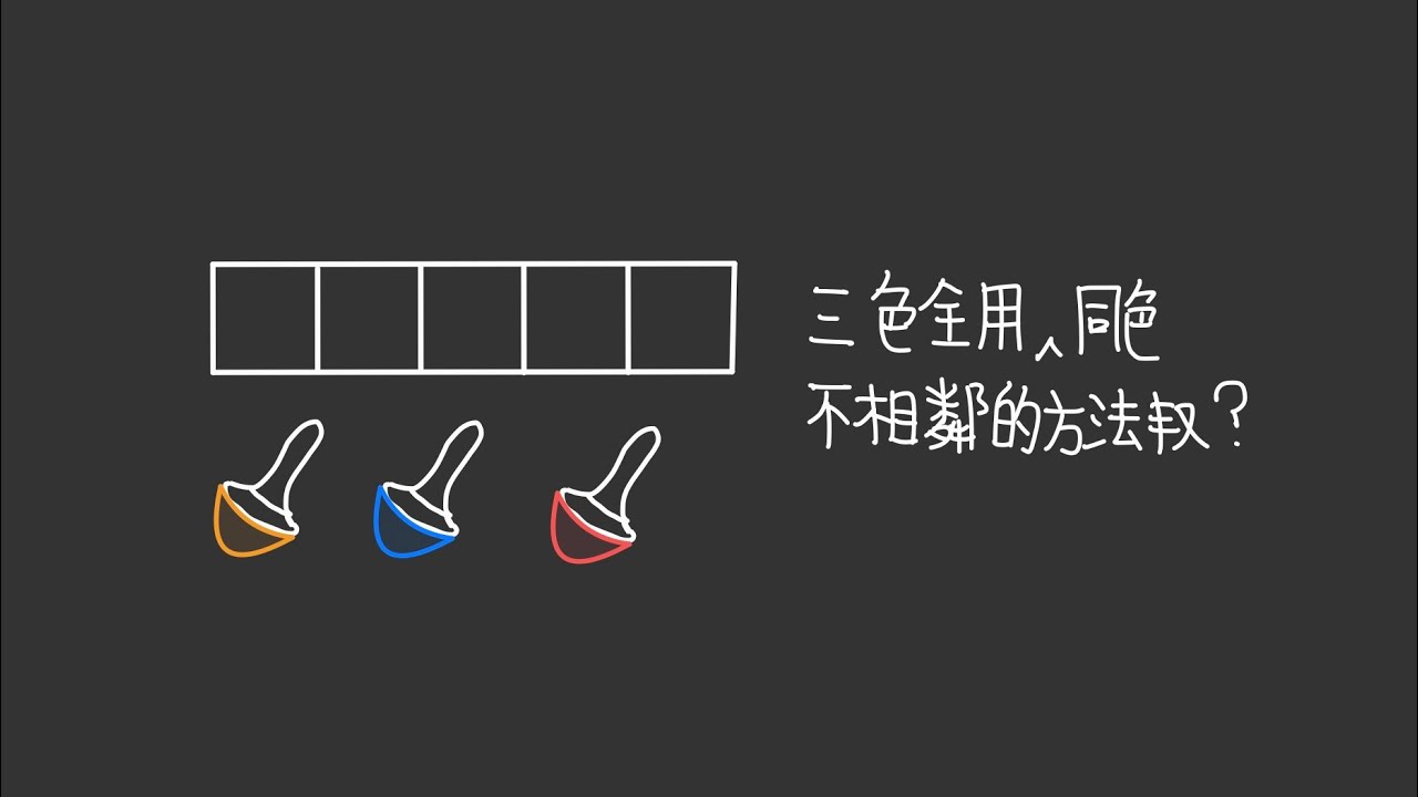 高中數學 l 排列組合🔥l 塗色問題(2)