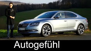 Skoda Superb FULL REVIEW test driven L&K Sedan/Saloon/Limousine 2016 2.0 TSI 220 hp DSG