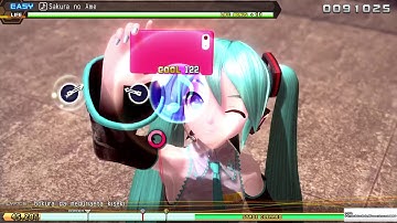 Hatsune Miku: Project DIVA Future Tone - Sakura No Ame {Easy}