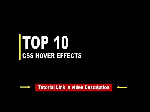 Top 10 Simple Hover effect #1 with Html, Css