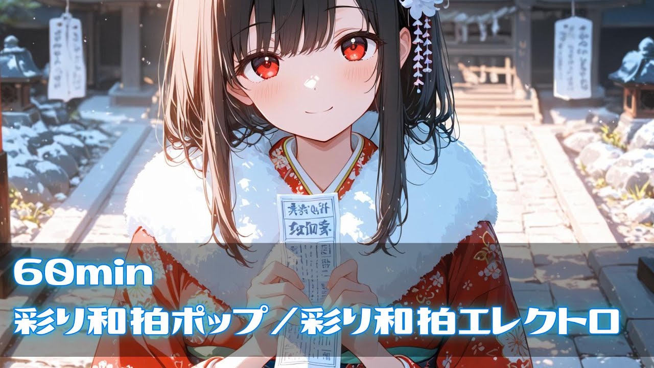 【60分耐久フリーBGM】和の鼓動で歩き出す、新しい一年「彩り和拍ポップ／彩り和拍エレクトロ」【和風／お正月／明るい】