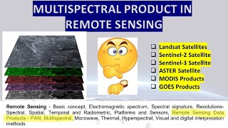 LANDSAT, SENTINEL, MODIS, ASTER  - MULTISPECTRAL PRODUCT IN REMOTE SENSING | #geomaticsengineering screenshot 4