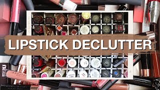 DECLUTTERING MY LIPSTICKS 💄 | Summer 2019 | Julia Adams