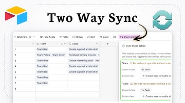How to do a two way sync in Airtable (Simple Data Sync Setup)