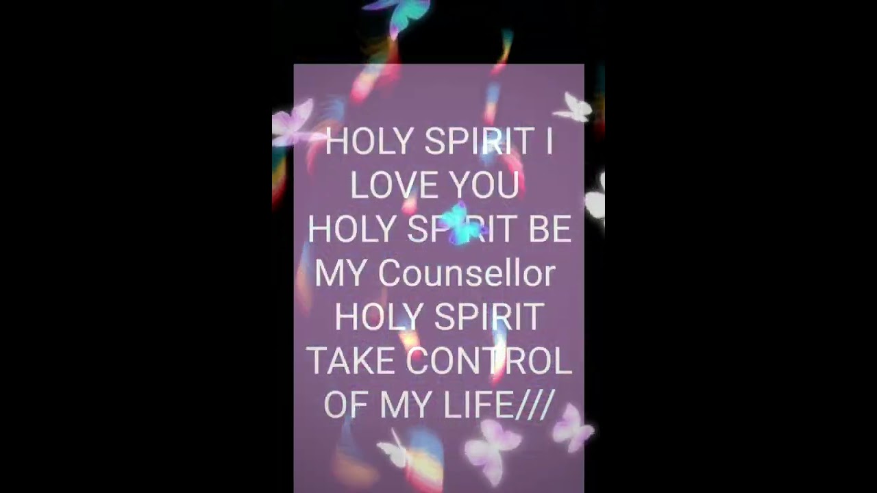 HOLY SPIRIT take control of my life amen YouTube