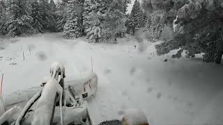 Huge Mountain Snow Plow, Snow Bucket Revenge Part 1, Jan 2024