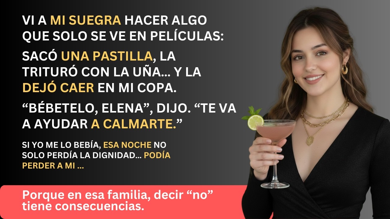 Mi suegra puso una pastilla en mi copa… y se la devolví de la peor manera.