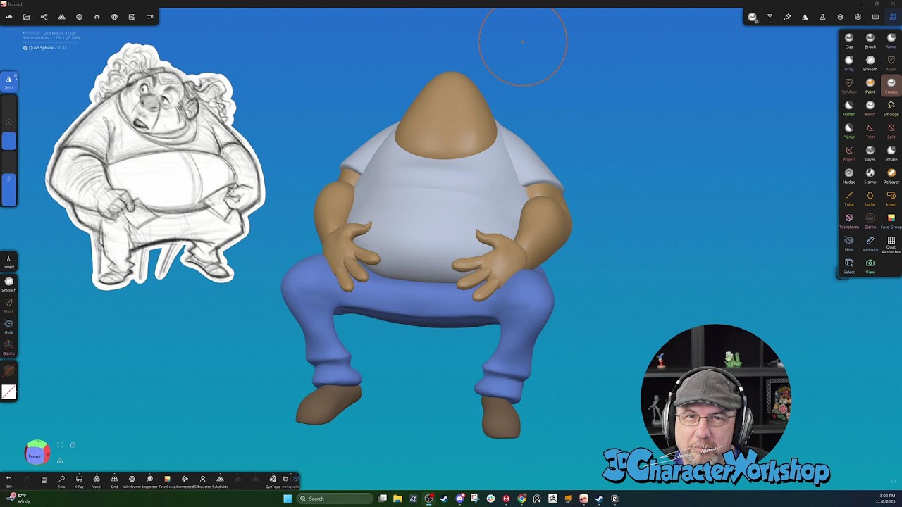 Let's sculpt this silly feller by Mahmoud Mohammadi in Nomad Part 1