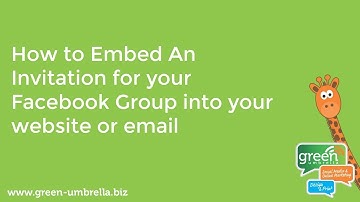 Facebook Group - How to Embed an Invitation into Your Website or Email