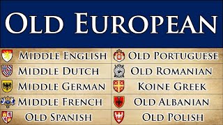 OLD EUROPEAN LANGUAGES