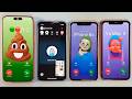 Iphone 17 Pro Max Three Iphone 11 Incoming Call Facetime Outgoing Call