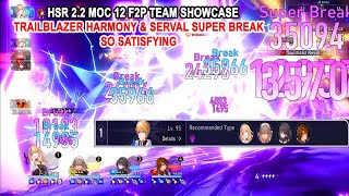 Trailblazer Harmony E5 & Serval Super Break So Satisfying - HSR 2.2 MOC 12 F2P Team Showcase