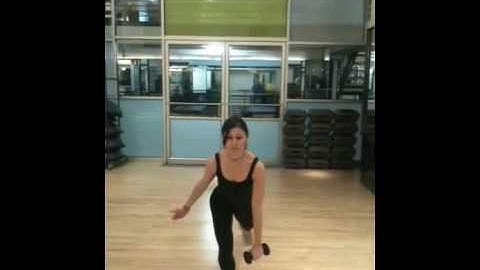 Stork to Reverse Lunge to Curl/Press