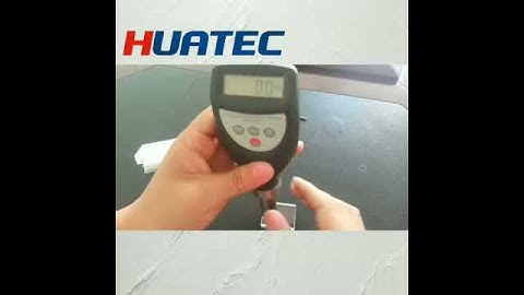 HUATEC Surface Roughness Tester SRT5100 Datailed description of operation