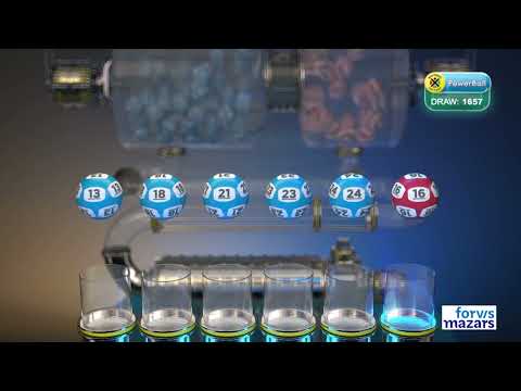 POWERBALL AND POWERBALL PLUS DRAW 1657