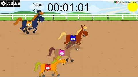 3 minute horse race timer
