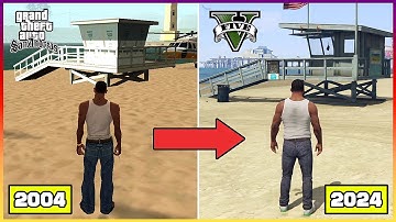 GTA 5 VS San Andreas | Evolution of LOS SANTOS (Map Comparison)