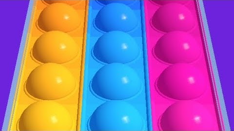 Pop it Run ! Pop it fidget 3D Gameplay ! Very relaxing and satisfying gameplay