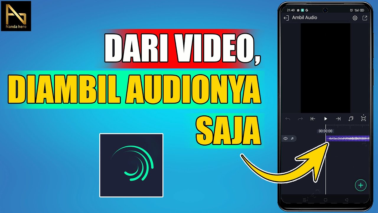 Cara Mengambil Audio di Alight Motion dari Video - YouTube