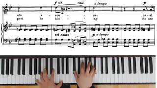 Come raggio di sol (Antonio Caldara) Piano Accompaniment with Sheet Music (G minor)