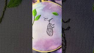 Embroidery project from my drafts from last year of a bee