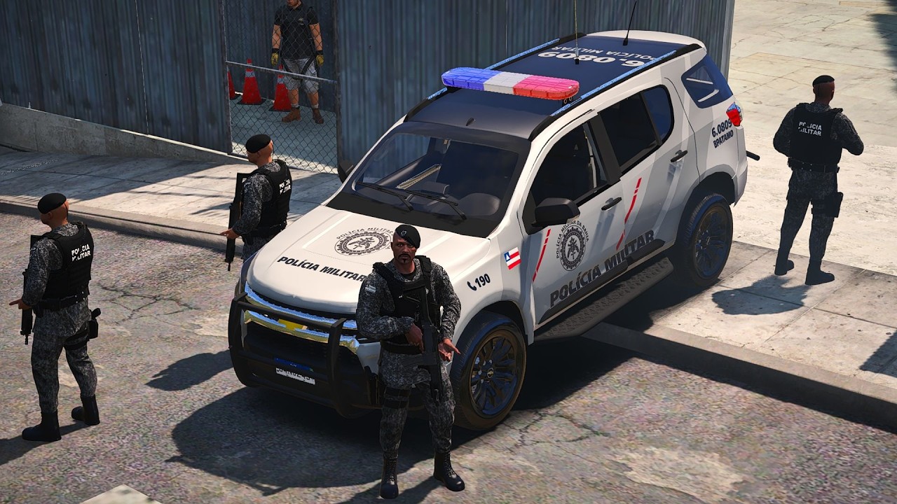 BPATAMO FOI RECEBIDA A T1R0S NA FAVELA  | PMBA - POLICIA NO GTA 5