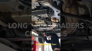 Long Tube Headers Going In