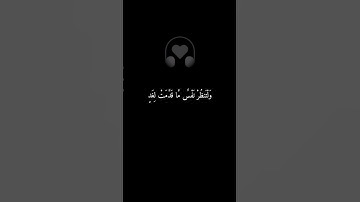 وَلْتَنظُرْ نَفْسٌ مَّا قَدَّمَتْ لِغَدٍ|القارىء عبدالصاحب #قران_كريم #تلاوة_خاشعة #راحة_نفسية