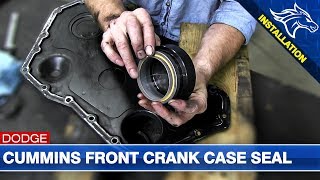 Front Crank Case Seal Install: 5.9L/6.7L Dodge Cummins #cumminsdiesel #cummins #diesel