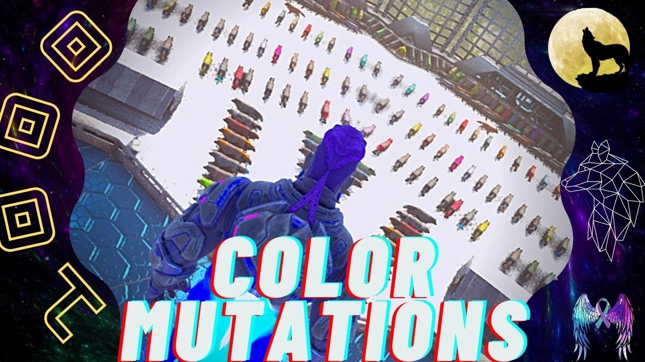1000 R-Dire wolf, puppy's!!! breeding for color mutations!! ARK: Genesis 2