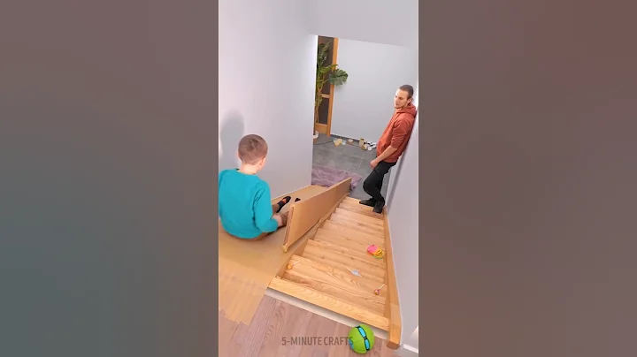 DIY cardboard slide #shorts #diy #parenting