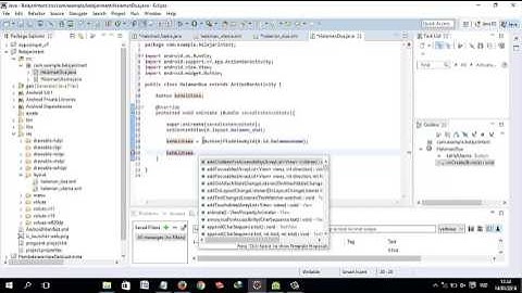 Intent Activity With Eclipse Android Studio