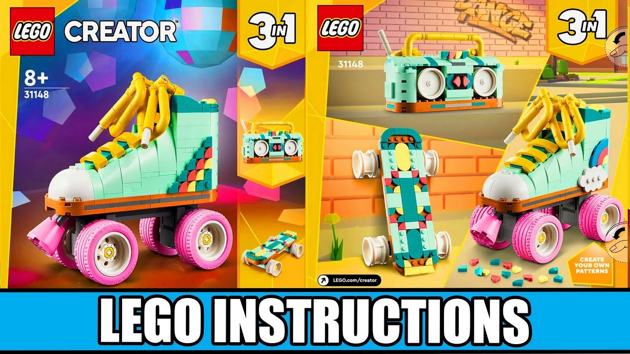 LEGO Instructions - 3 in 1 - Retro Roller Skate - Creator LEGO instructions