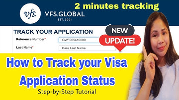 How to Track your Visa Application Online (VFS GLOBAL) Update!